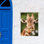 Funny Giraffe Print Garden Flag