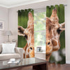 Funny Giraffe Print Grommet Curtains