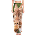 Funny Giraffe Print High Slit Maxi Skirt