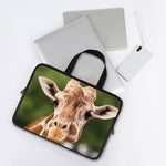 Funny Giraffe Print Laptop Sleeve With Handle