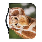 Funny Giraffe Print Leather Bible Cover