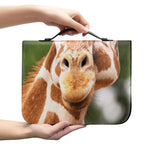 Funny Giraffe Print Leather Bible Cover