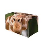 Funny Giraffe Print Leather Tissue Box Cover