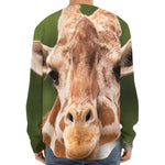 Funny Giraffe Print Long Sleeve Baseball Jersey