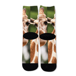 Funny Giraffe Print Long Socks