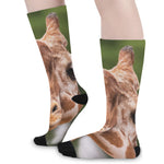 Funny Giraffe Print Long Socks