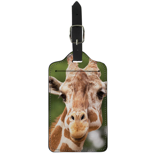 Funny Giraffe Print Luggage Tag