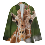Funny Giraffe Print Men's Blazer