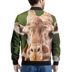 Funny Giraffe Print Men's Bomber Jacket
