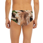Funny Giraffe Print Men's Briefs