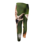 Funny Giraffe Print Men's Compression Pants