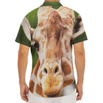 Funny Giraffe Print Men's Deep V-Neck Shirt