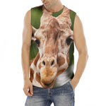 Funny Giraffe Print Men's Fitness Tank Top