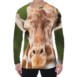 Funny Giraffe Print Men's Long Sleeve T-Shirt