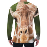 Funny Giraffe Print Men's Long Sleeve T-Shirt