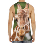Funny Giraffe Print Men's Muscle Tank Top