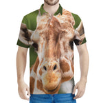 Funny Giraffe Print Men's Polo Shirt