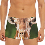 Funny Giraffe Print Men's Short Boxer Briefs