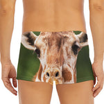 Funny Giraffe Print Men's Short Boxer Briefs