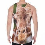 Funny Giraffe Print Men's Velvet Tank Top