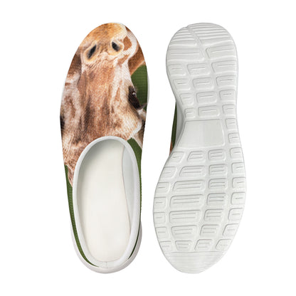 Funny Giraffe Print Mesh Casual Shoes