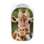 Funny Giraffe Print Mesh Laundry Hamper
