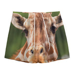 Funny Giraffe Print Mesh Shorts