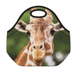Funny Giraffe Print Neoprene Lunch Bag