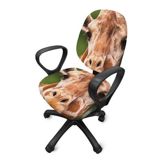 Funny Giraffe Print Office Chair Cover