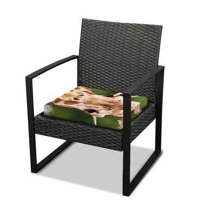 Funny Giraffe Print Outdoor Seat Cushion Cover