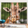 Funny Giraffe Print Pencil Pleat Curtains