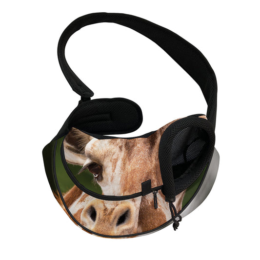 Funny Giraffe Print Pet Sling Carrier