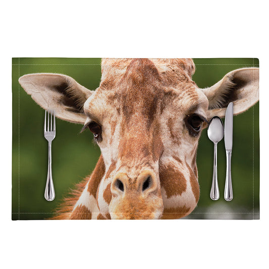 Funny Giraffe Print Placemat