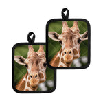 Funny Giraffe Print Pot Holders