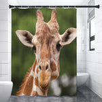 Funny Giraffe Print Premium Shower Curtain