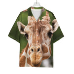 Funny Giraffe Print Rayon Hawaiian Shirt
