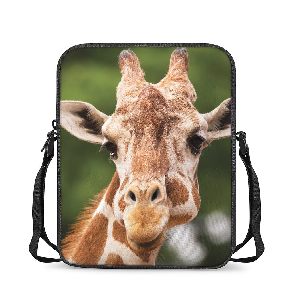 Funny Giraffe Print Rectangular Crossbody Bag
