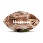 Funny Giraffe Print Rugby Ball