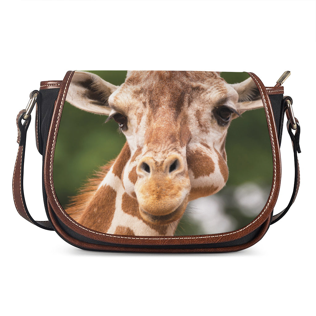 Funny Giraffe Print Saddle Bag