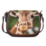 Funny Giraffe Print Saddle Bag