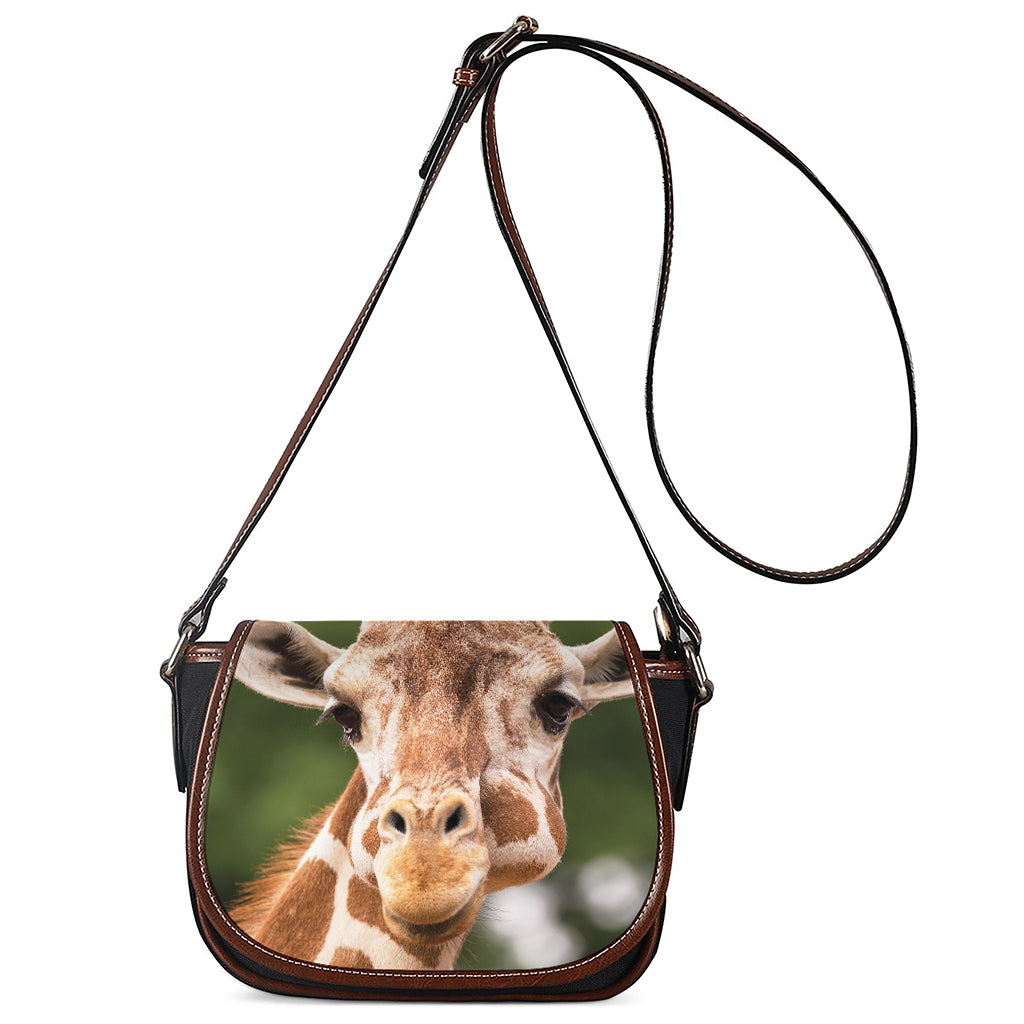 Funny Giraffe Print Saddle Bag