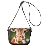 Funny Giraffe Print Saddle Bag