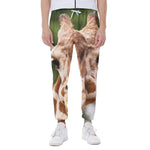 Funny Giraffe Print Scuba Joggers