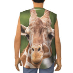 Funny Giraffe Print Sleeveless Baseball Jersey
