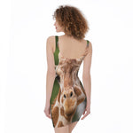 Funny Giraffe Print Sleeveless Bodycon Dress