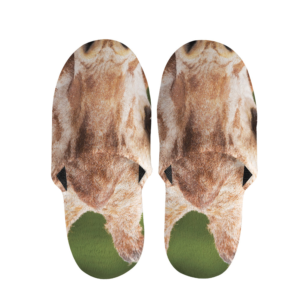 Funny Giraffe Print Slippers