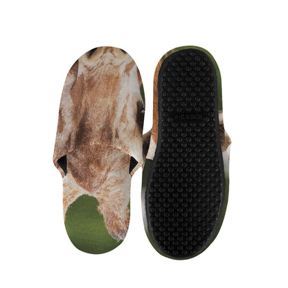 Funny Giraffe Print Slippers