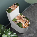 Funny Giraffe Print Toilet Lid And Tank Cover Set
