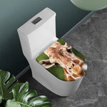 Funny Giraffe Print Toilet Lid Cover
