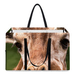 Funny Giraffe Print Utility Tote Bag
